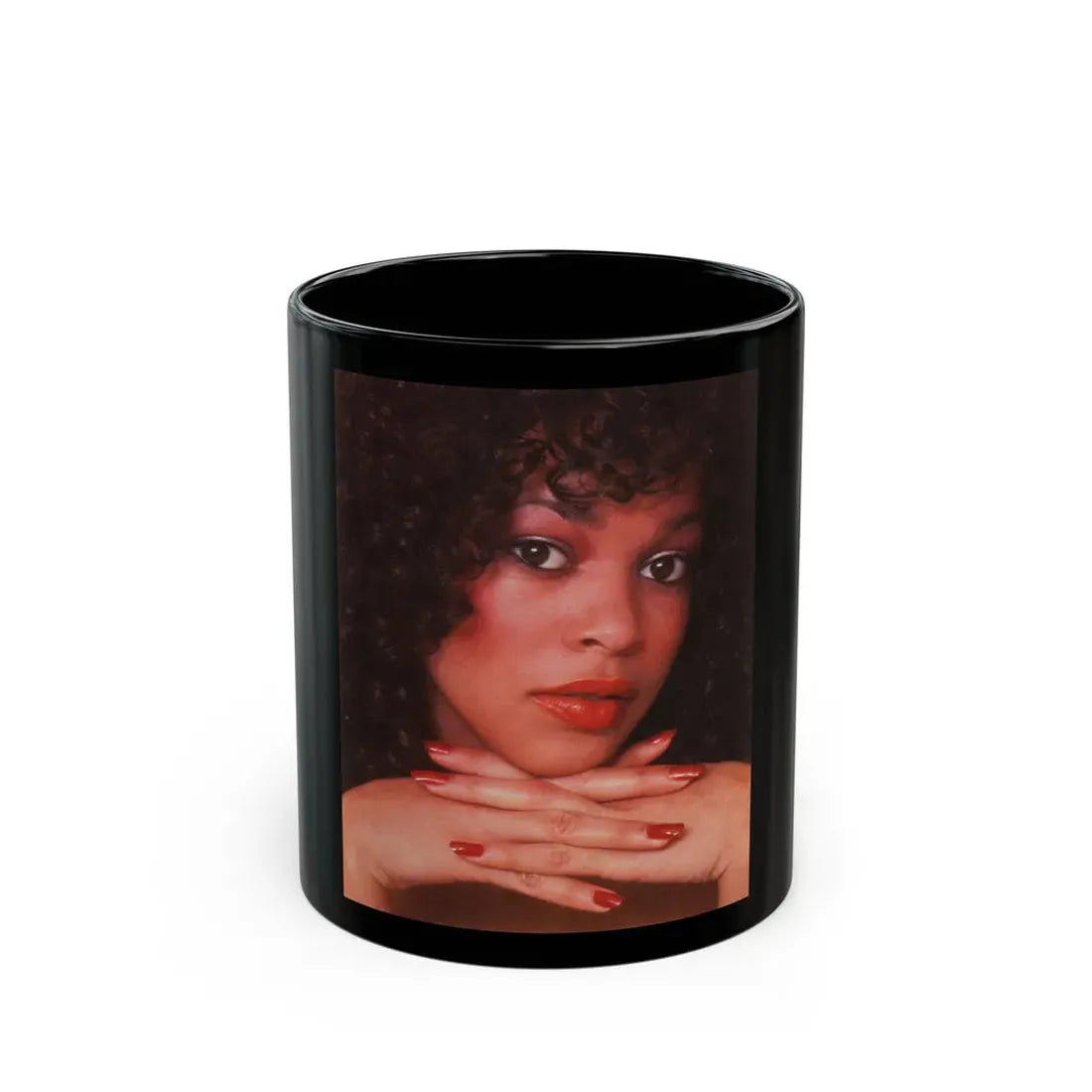 Ola Ray #109 (Vintage Female Icon) Black Coffee Mug 11oz - Go Mug Yourself