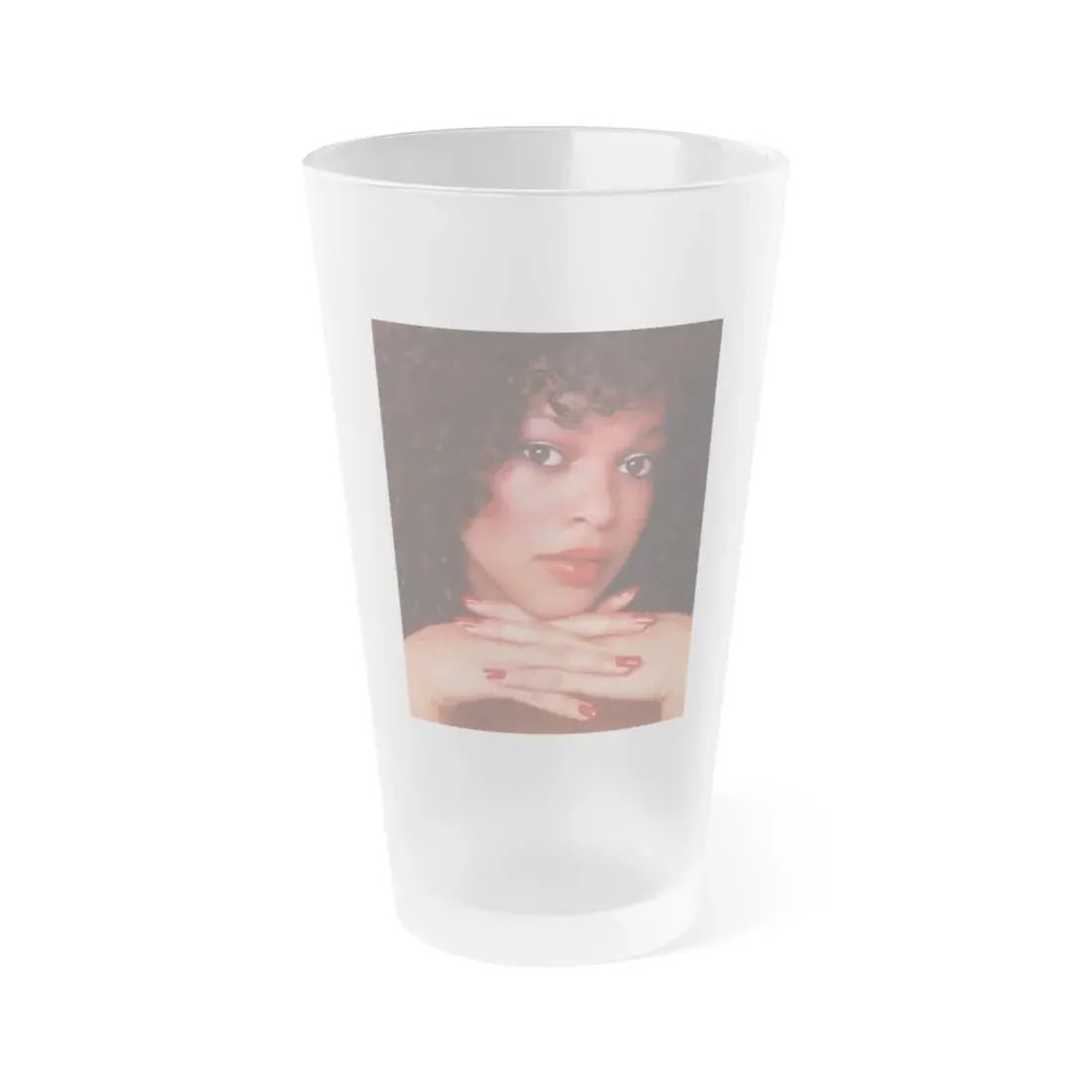 Ola Ray #109 (Vintage Female Icon) Frosted Pint Glass 16oz 16oz Frosted - Go Mug Yourself