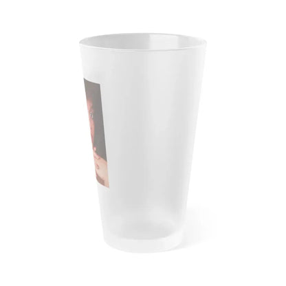Ola Ray #109 (Vintage Female Icon) Frosted Pint Glass 16oz - Go Mug Yourself