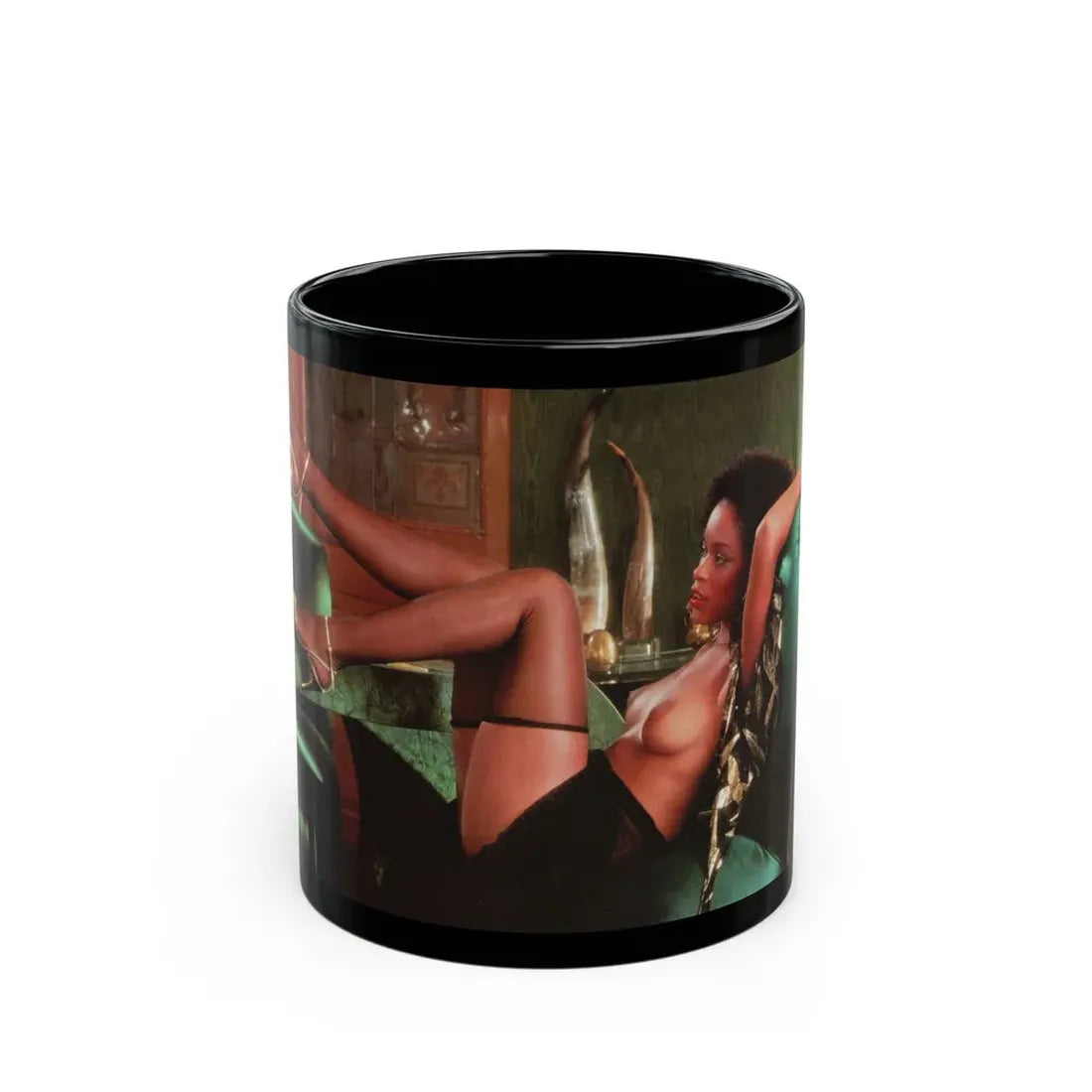 Ola Ray #110 (Vintage Female Icon) Black Coffee Mug 11oz - Go Mug Yourself