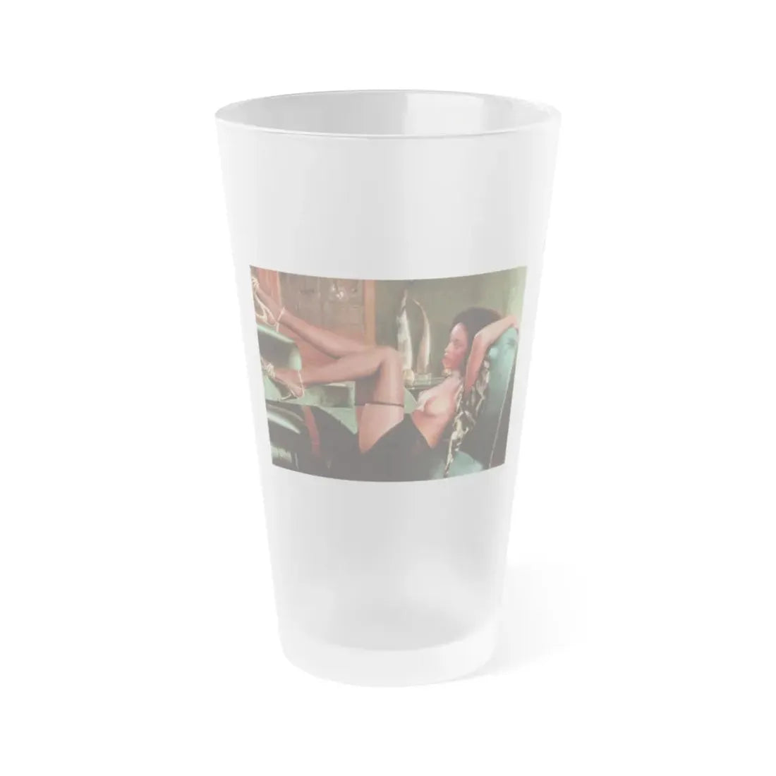Ola Ray #110 (Vintage Female Icon) Frosted Pint Glass 16oz 16oz Frosted - Go Mug Yourself