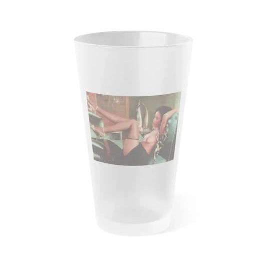 Ola Ray #110 (Vintage Female Icon) Frosted Pint Glass 16oz 16oz Frosted - Go Mug Yourself