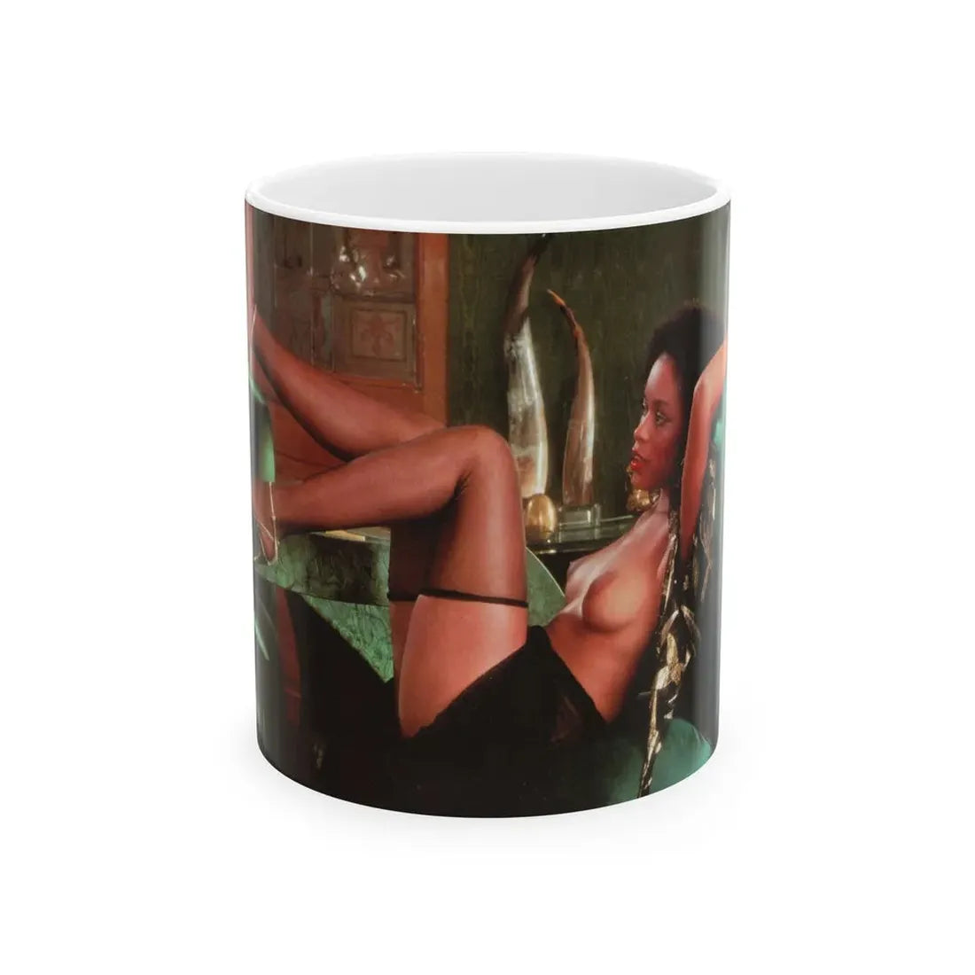 Ola Ray #110 (Vintage Female Icon) White Coffee Mug 11oz - Go Mug Yourself