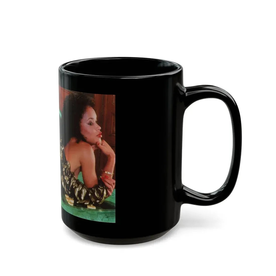 Ola Ray #111 (Vintage Female Icon) Black Coffee Mug - Go Mug Yourself