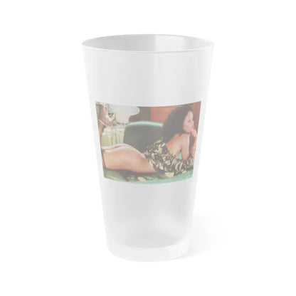 Ola Ray #111 (Vintage Female Icon) Frosted Pint Glass 16oz 16oz Frosted - Go Mug Yourself