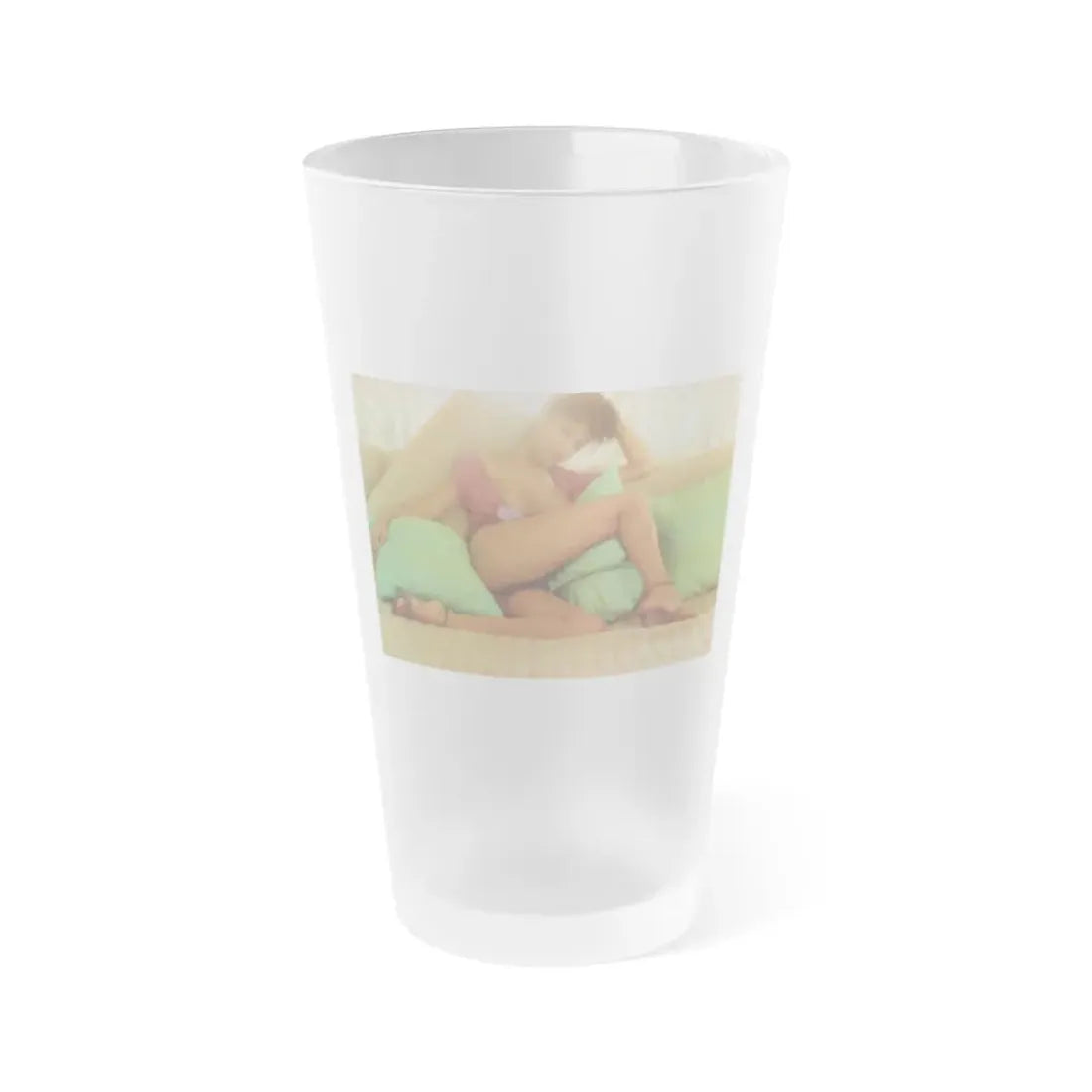 Ola Ray #112 (Vintage Female Icon) Frosted Pint Glass 16oz 16oz Frosted - Go Mug Yourself