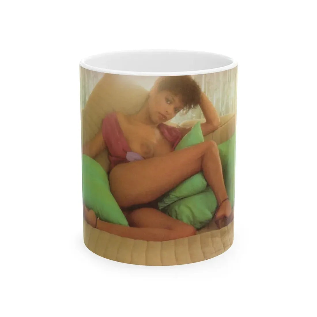 Ola Ray #112 (Vintage Female Icon) White Coffee Mug 11oz - Go Mug Yourself