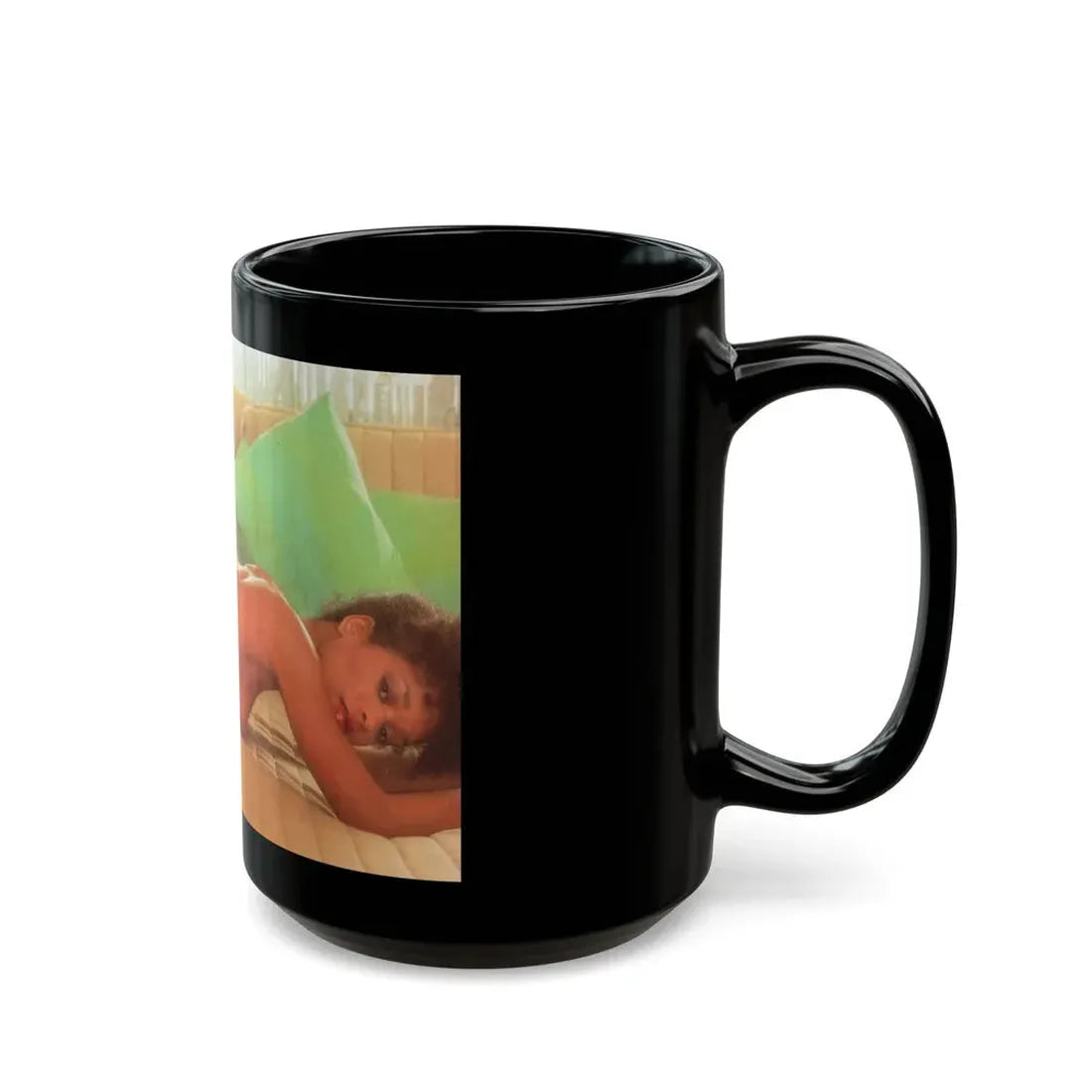 Ola Ray #113 (Vintage Female Icon) Black Coffee Mug - Go Mug Yourself