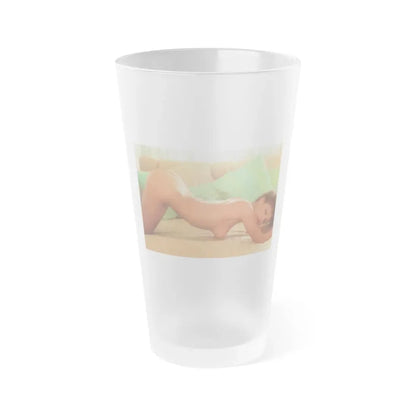 Ola Ray #113 (Vintage Female Icon) Frosted Pint Glass 16oz 16oz Frosted - Go Mug Yourself