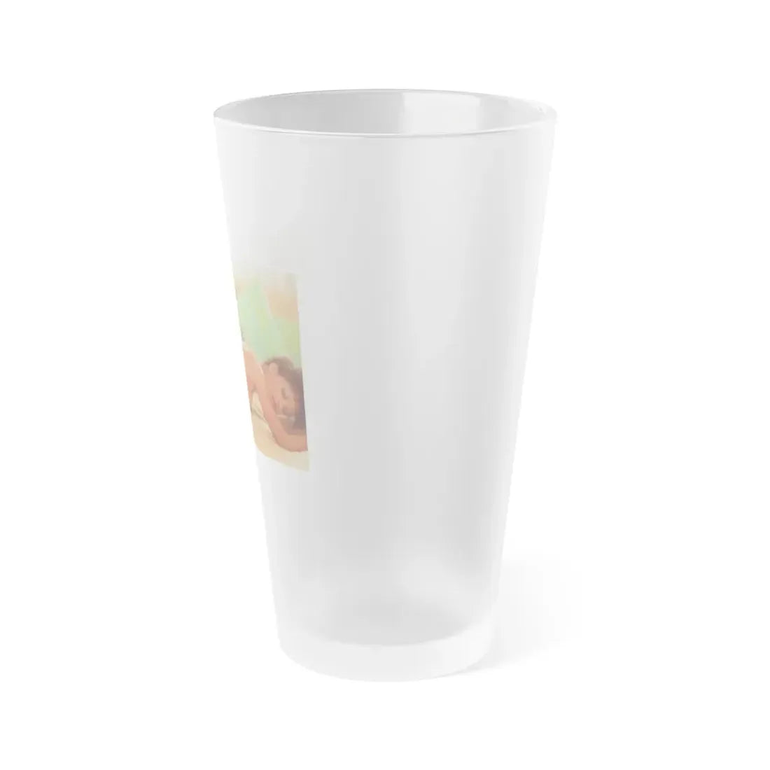 Ola Ray #113 (Vintage Female Icon) Frosted Pint Glass 16oz - Go Mug Yourself