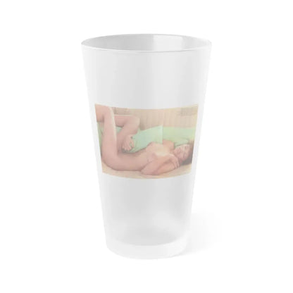 Ola Ray #114 (Vintage Female Icon) Frosted Pint Glass 16oz 16oz Frosted - Go Mug Yourself