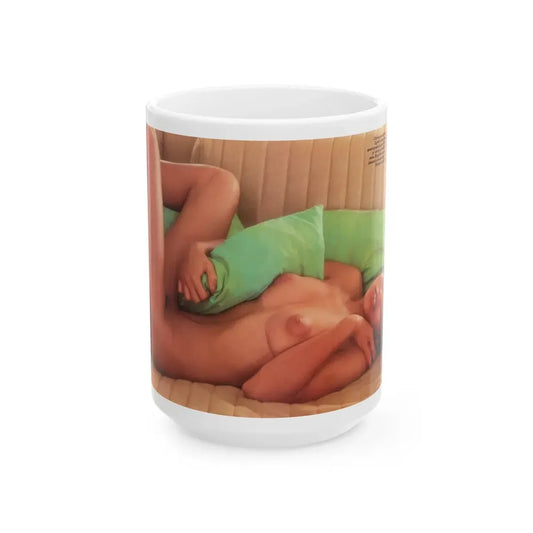 Ola Ray #114 (Vintage Female Icon) White Coffee Mug 15oz - Go Mug Yourself