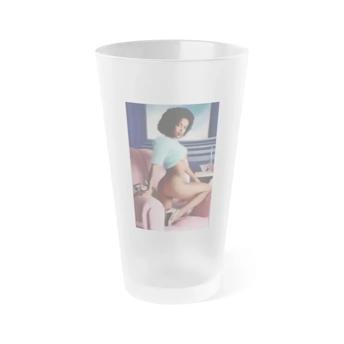 Ola Ray #115 (Vintage Female Icon) Frosted Pint Glass 16oz 16oz Frosted - Go Mug Yourself