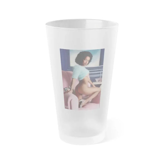 Ola Ray #115 (Vintage Female Icon) Frosted Pint Glass 16oz 16oz Frosted - Go Mug Yourself