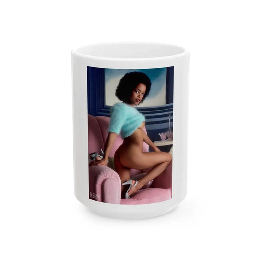 Ola Ray #115 (Vintage Female Icon) White Coffee Mug 15oz - Go Mug Yourself