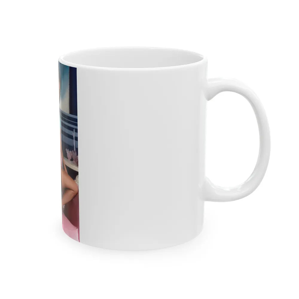 Ola Ray #115 (Vintage Female Icon) White Coffee Mug-Go Mug Yourself