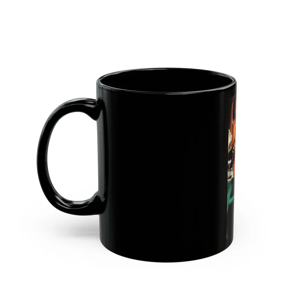 Ola Ray #116 (Vintage Female Icon) Black Coffee Mug-Go Mug Yourself