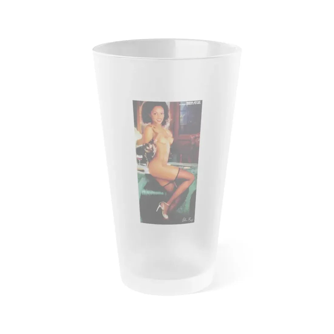 Ola Ray #116 (Vintage Female Icon) Frosted Pint Glass 16oz 16oz Frosted - Go Mug Yourself