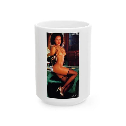 Ola Ray #116 (Vintage Female Icon) White Coffee Mug 15oz - Go Mug Yourself