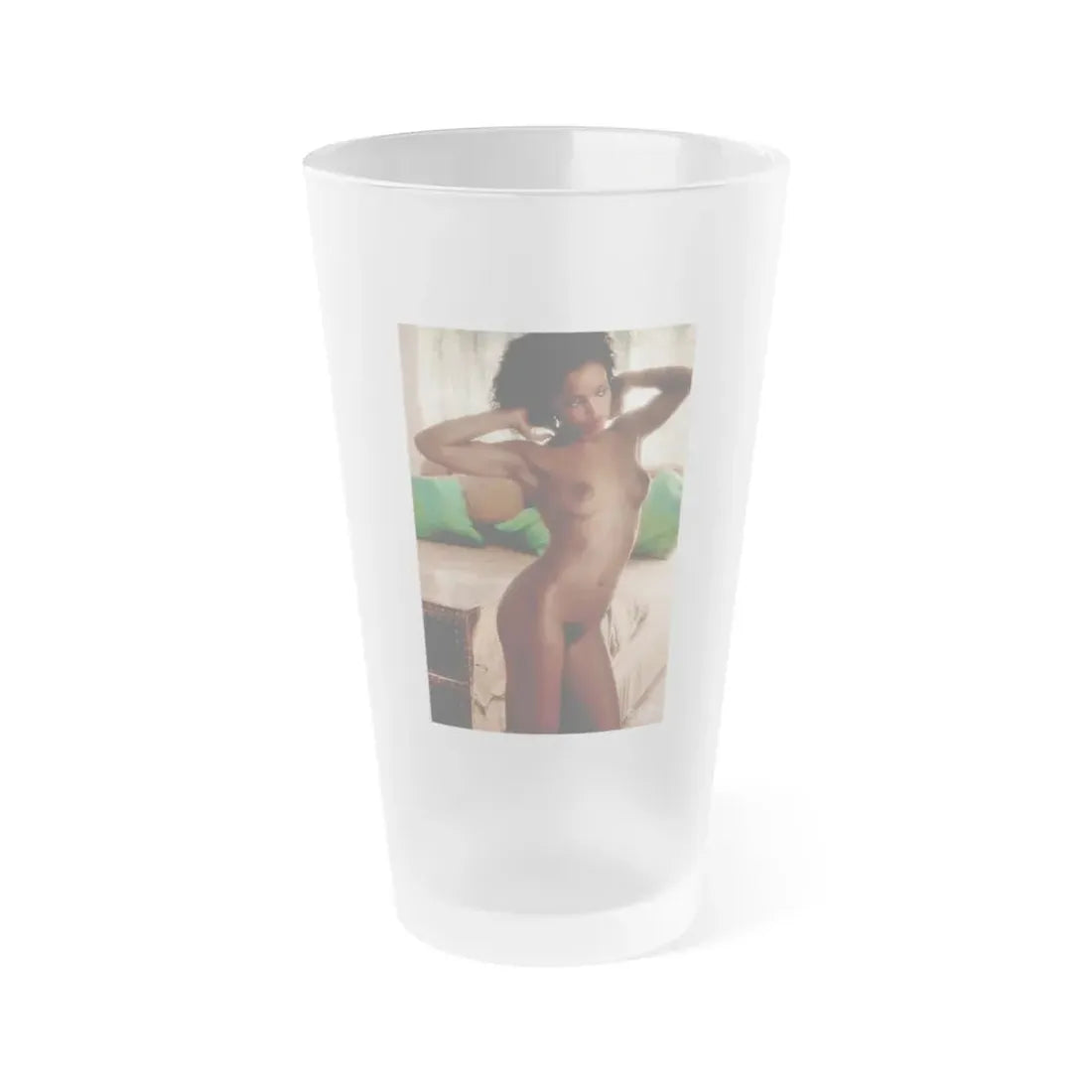 Ola Ray #118 (Vintage Female Icon) Frosted Pint Glass 16oz 16oz Frosted - Go Mug Yourself