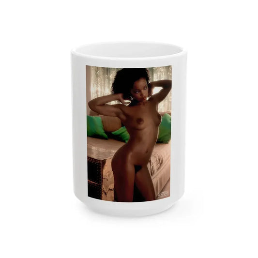 Ola Ray #118 (Vintage Female Icon) White Coffee Mug 15oz - Go Mug Yourself