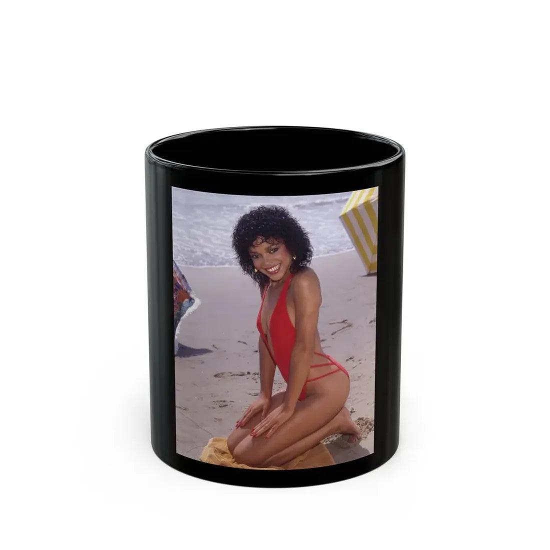 Ola Ray #121 (Vintage Female Icon) Black Coffee Mug 11oz - Go Mug Yourself