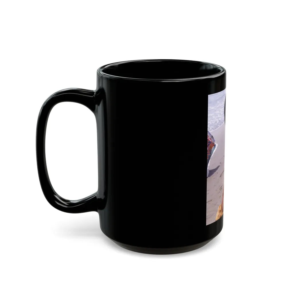 Ola Ray #121 (Vintage Female Icon) Black Coffee Mug-Go Mug Yourself