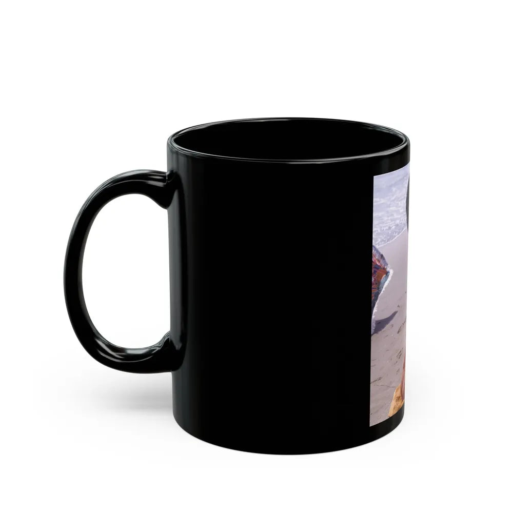 Ola Ray #121 (Vintage Female Icon) Black Coffee Mug-Go Mug Yourself