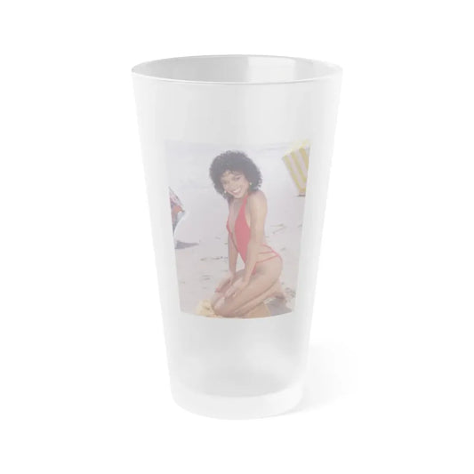 Ola Ray #121 (Vintage Female Icon) Frosted Pint Glass 16oz 16oz Frosted - Go Mug Yourself
