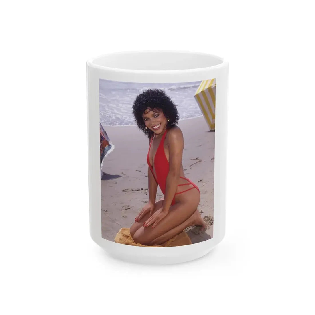 Ola Ray #121 (Vintage Female Icon) White Coffee Mug 15oz - Go Mug Yourself