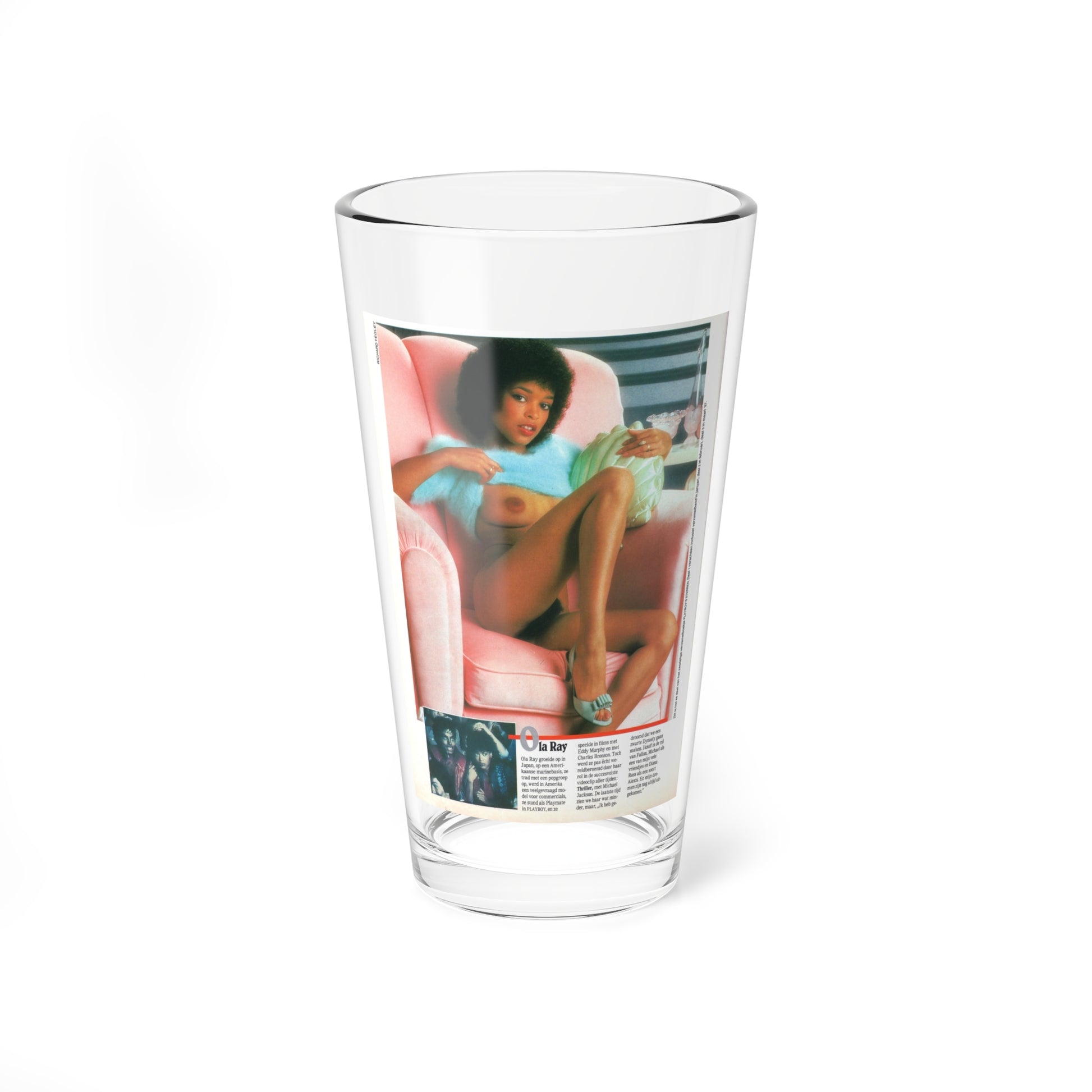 Ola Ray #123 (Vintage Female Icon) Pint Glass 16oz-16oz-Go Mug Yourself