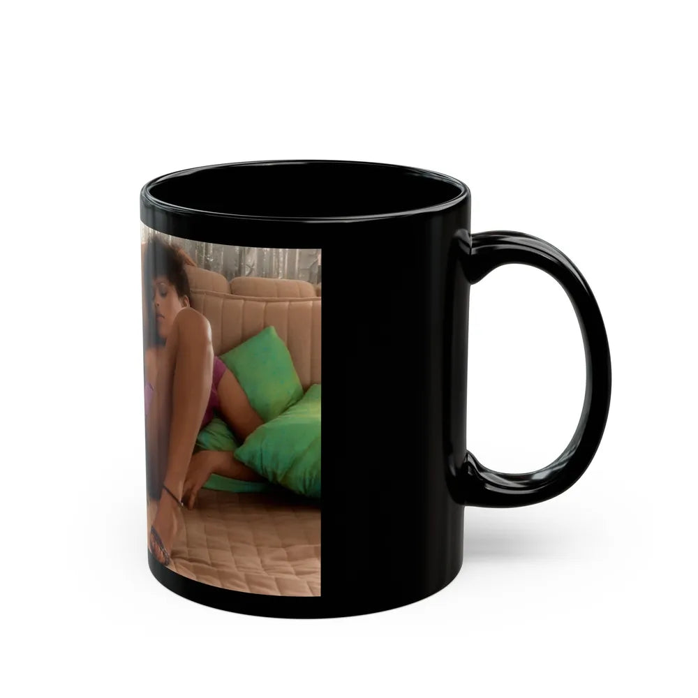 Ola Ray #126 (Vintage Female Icon) Black Coffee Mug-Go Mug Yourself