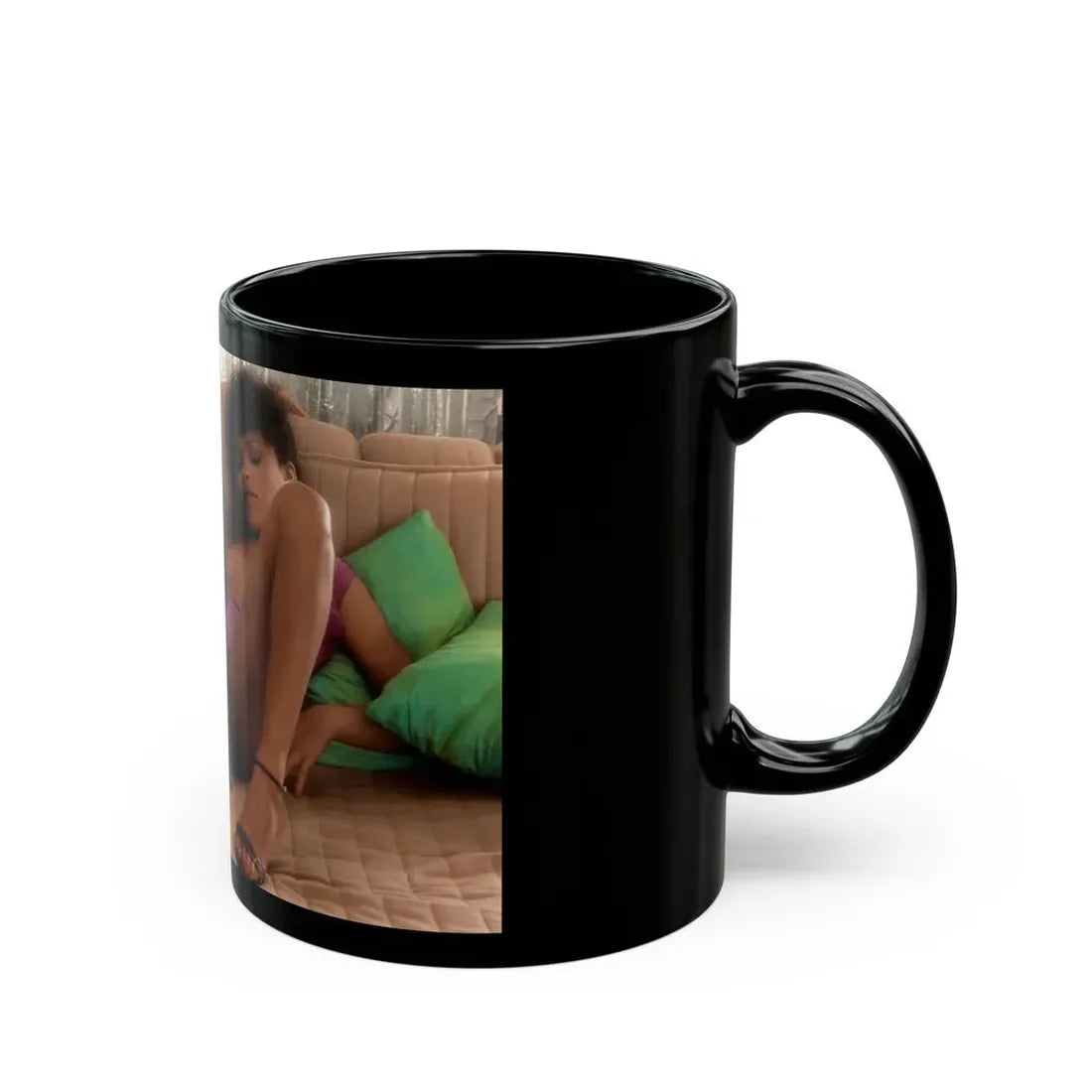 Ola Ray #126 (Vintage Female Icon) Black Coffee Mug - Go Mug Yourself