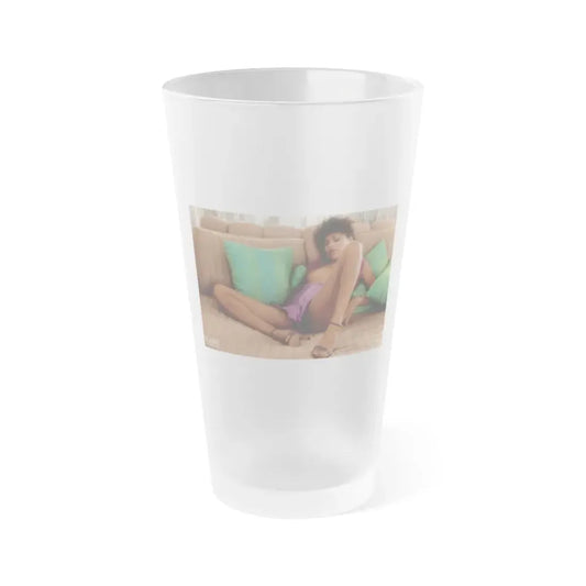 Ola Ray #126 (Vintage Female Icon) Frosted Pint Glass 16oz 16oz Frosted - Go Mug Yourself