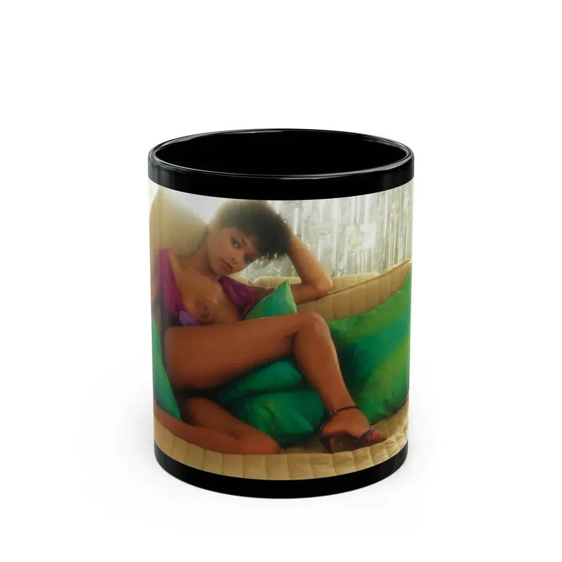 Ola Ray #127 (Vintage Female Icon) Black Coffee Mug 11oz - Go Mug Yourself