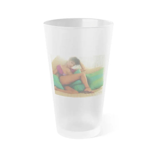 Ola Ray #127 (Vintage Female Icon) Frosted Pint Glass 16oz 16oz Frosted - Go Mug Yourself