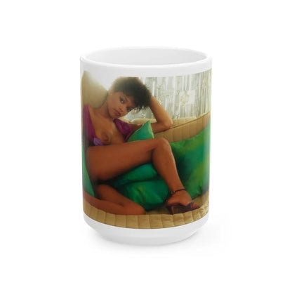 Ola Ray #127 (Vintage Female Icon) White Coffee Mug-15oz-Go Mug Yourself