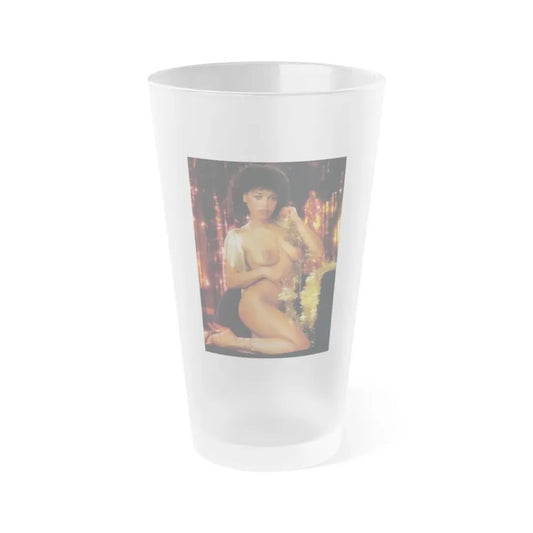 Ola Ray #128 (Vintage Female Icon) Frosted Pint Glass 16oz 16oz Frosted - Go Mug Yourself