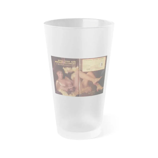 Ola Ray #129 - 1 Color Centerfold from Early 80's Playboy Magazine (Vintage Female Icon) Frosted Pint Glass 16oz 16oz Frosted - Go Mug Yourself