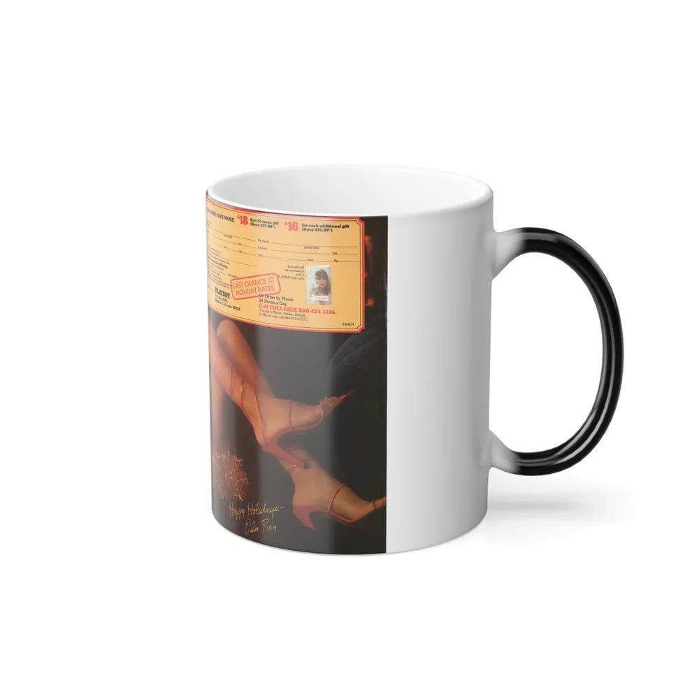 Ola Ray #129 - 1 Color Centerfold from Early 80's Playboy Magazine (Vintage Female Icons) Color Changing Mug 11oz-Go Mug Yourself