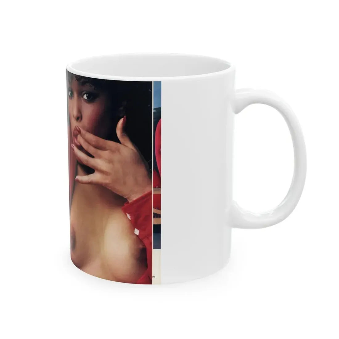 Ola Ray #130 - [Pages 144-145] Ola Playboy Spread Pages 1 & 2 of 10+Centerfold from Playboy Mag. June '80 (Vintage Female Icon) White Coffee Mug - Go Mug Yourself