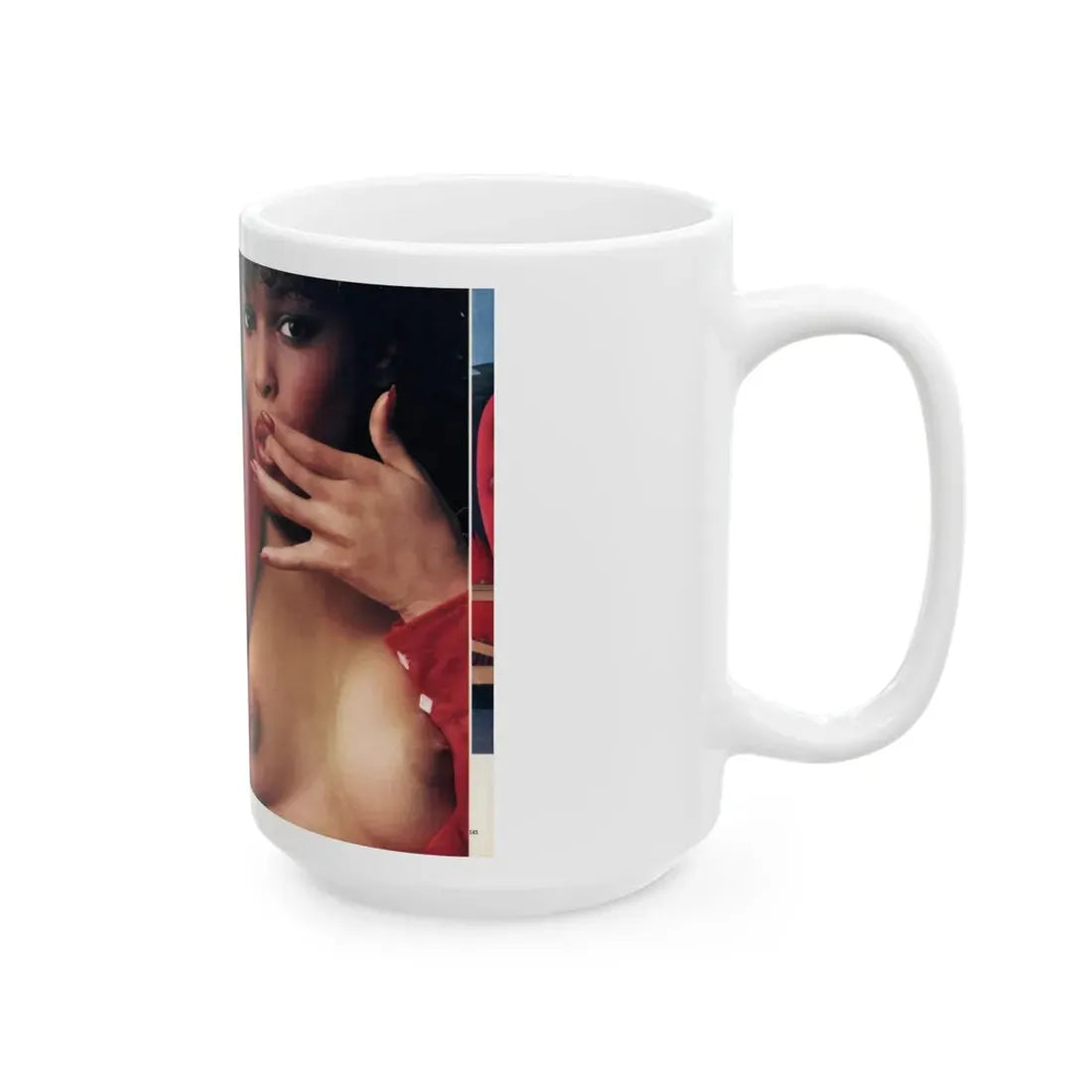 Ola Ray #130 - [Pages 144-145] Ola Playboy Spread Pages 1 & 2 of 10+Centerfold from Playboy Mag. June '80 (Vintage Female Icon) White Coffee Mug - Go Mug Yourself