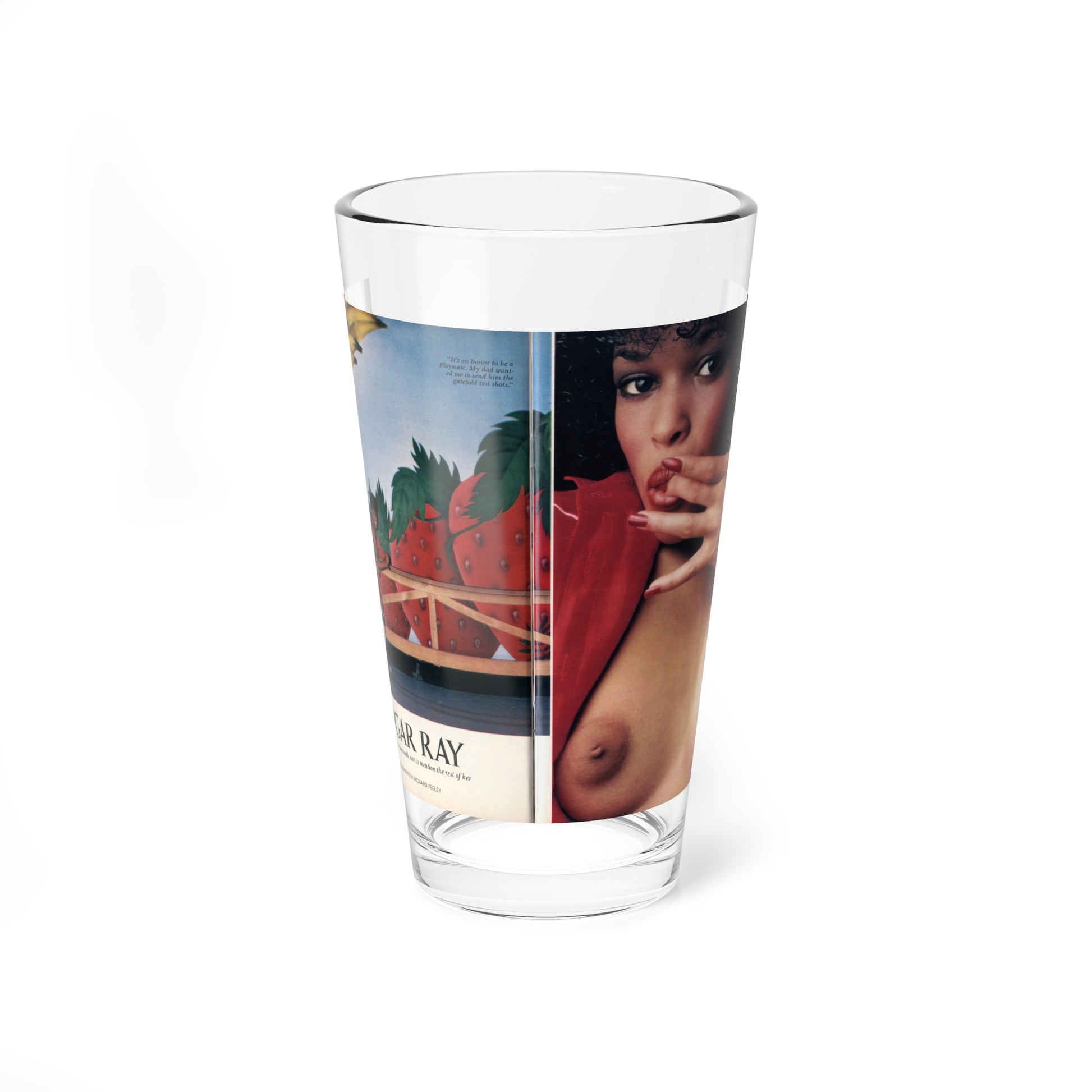 Ola Ray #130 - [Pages 144-145] Ola Playboy Spread Pages 1 & 2 of 10+Centerfold from Playboy Mag. June '80 (Vintage Female Icon) Pint Glass 16oz-16oz-Go Mug Yourself