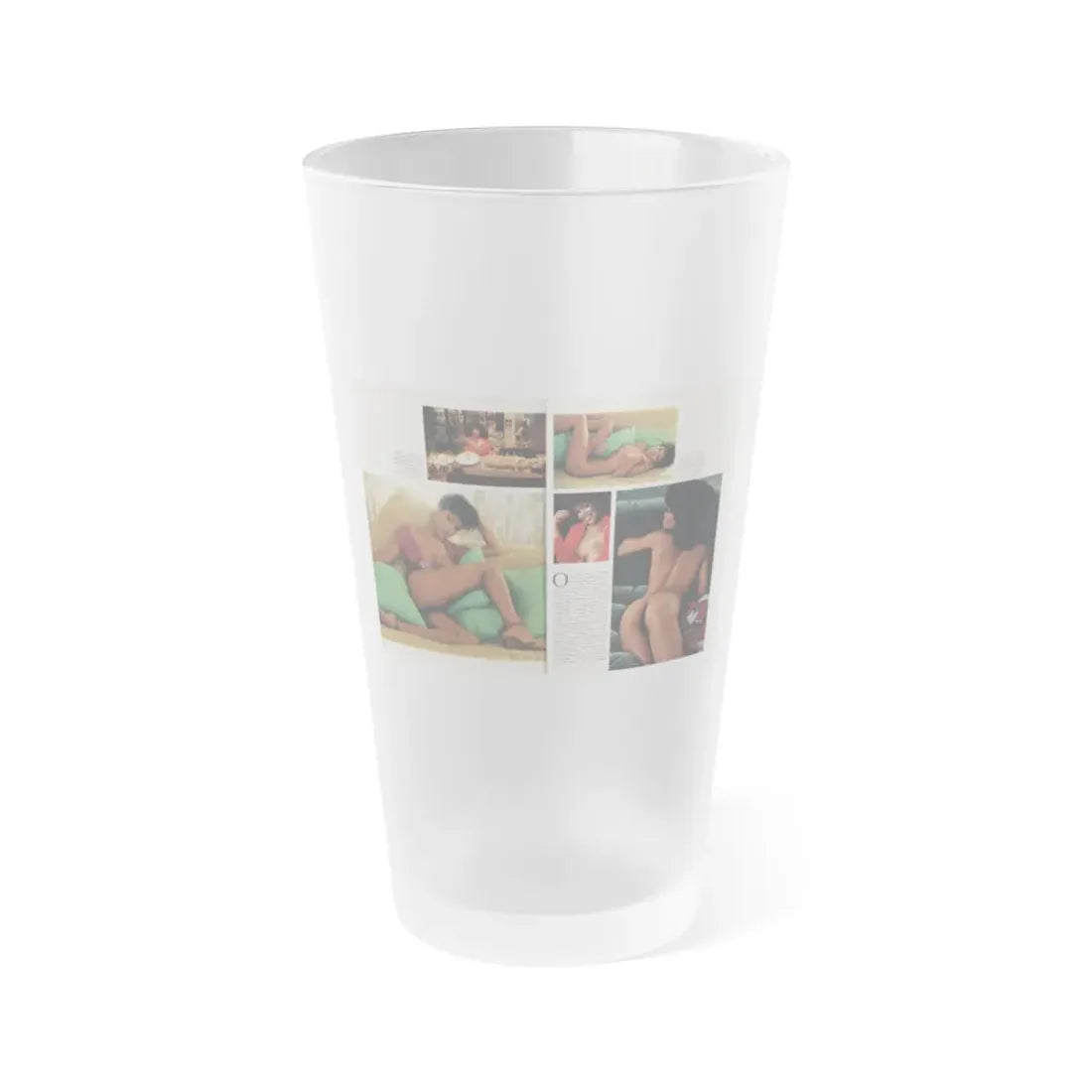 Ola Ray #131 - [Pages 146-147] Ola Playboy Spread Pages 3 & 4 of 10+Centerfold from Playboy Mag. June '80 (Vintage Female Icon) Frosted Pint Glass 16oz 16oz Frosted - Go Mug Yourself