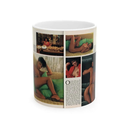 Ola Ray #131 - [Pages 146-147] Ola Playboy Spread Pages 3 & 4 of 10+Centerfold from Playboy Mag. June '80 (Vintage Female Icon) White Coffee Mug 11oz - Go Mug Yourself