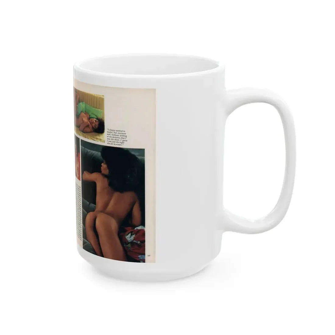 Ola Ray #131 - [Pages 146-147] Ola Playboy Spread Pages 3 & 4 of 10+Centerfold from Playboy Mag. June '80 (Vintage Female Icon) White Coffee Mug - Go Mug Yourself