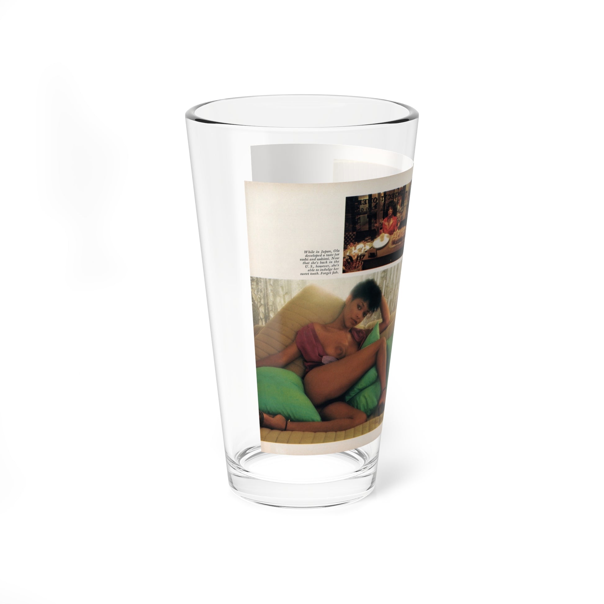 Ola Ray #131 - [Pages 146-147] Ola Playboy Spread Pages 3 & 4 of 10+Centerfold from Playboy Mag. June '80 (Vintage Female Icon) Pint Glass 16oz-Go Mug Yourself