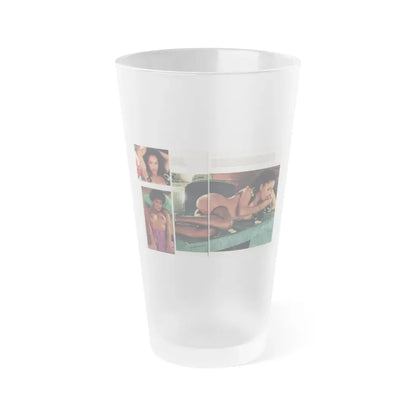 Ola Ray #132 - [Pages 148-149] Ola Playboy Spread Pages 5 & 6 of 10+Centerfold from Playboy Mag. June '80 (Vintage Female Icon) Frosted Pint Glass 16oz 16oz Frosted - Go Mug Yourself