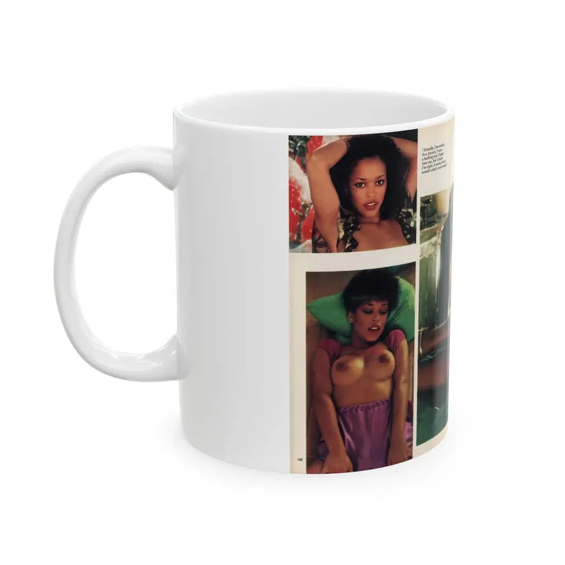 Ola Ray #132 - [Pages 148-149] Ola Playboy Spread Pages 5 & 6 of 10+Centerfold from Playboy Mag. June '80 (Vintage Female Icon) White Coffee Mug - Go Mug Yourself