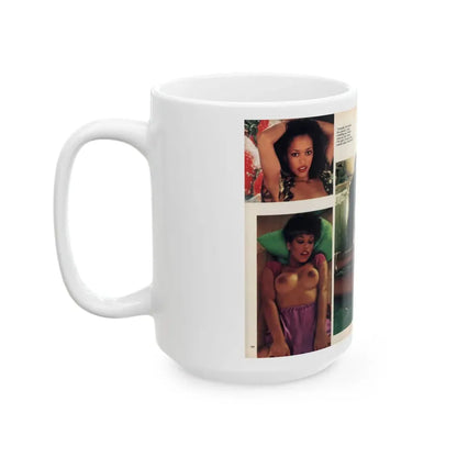 Ola Ray #132 - [Pages 148-149] Ola Playboy Spread Pages 5 & 6 of 10+Centerfold from Playboy Mag. June '80 (Vintage Female Icon) White Coffee Mug - Go Mug Yourself